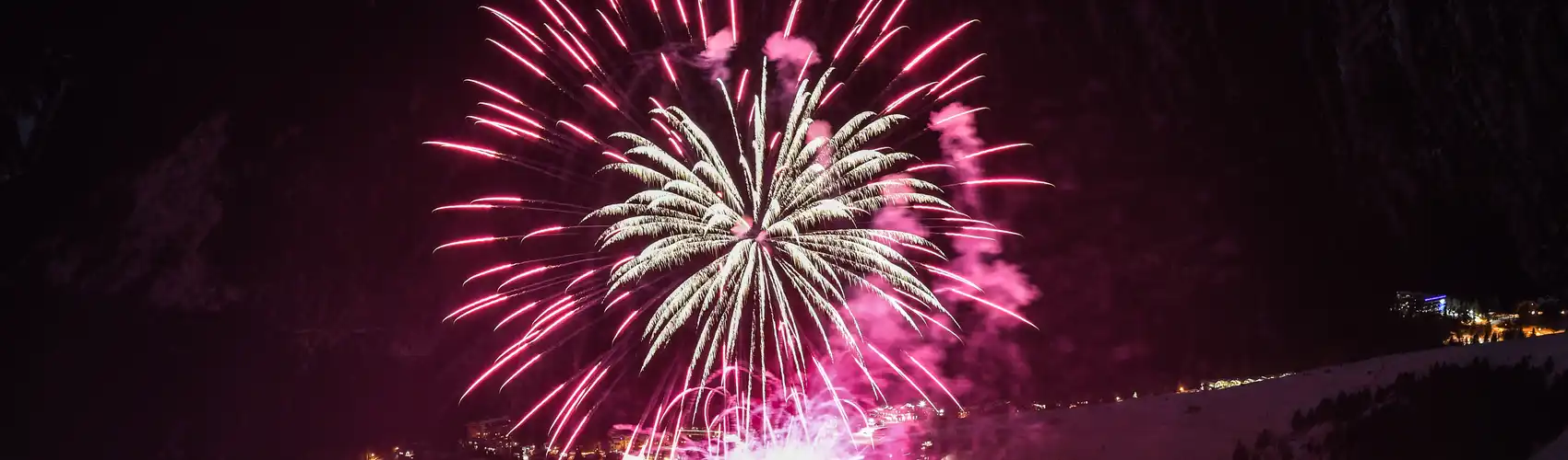 Fireworks festival in Courchevel 1850